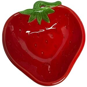 Vintage Knobler Strawberry Dish Bowl Japan Candy Fruit Cottagecore Decorative